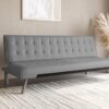 Banquette clic-clac design gris KEDY Banquette clic-clac design gris KEDY