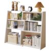Bibliothèque Extensible en Bois 6 Compartiments Bibliothèque Extensible en Bois 6 Compartiments