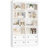 Bibliothèque FirFurd 180 cm avec Tiroirs