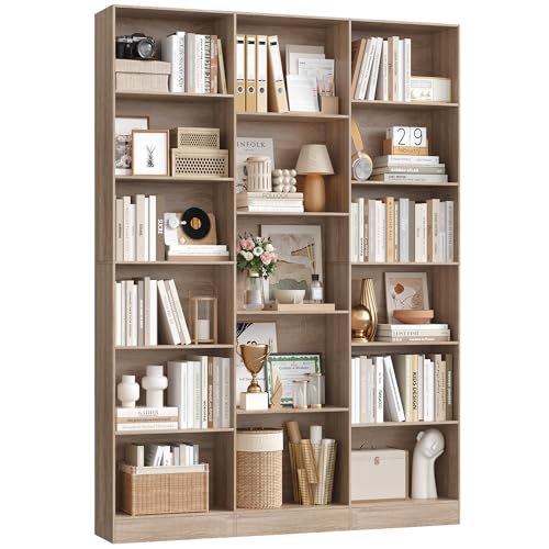Bibliothèque FirFurd 188cm avec 17 Étagères