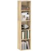 Bibliothèque Étagère 5 Niveaux en Bois Naturel Bibliothèque Étagère 5 Niveaux en Bois Naturel