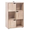 Bibliothèque WOLTU en MDF avec 3 Portes Bibliothèque WOLTU en MDF avec 3 Portes