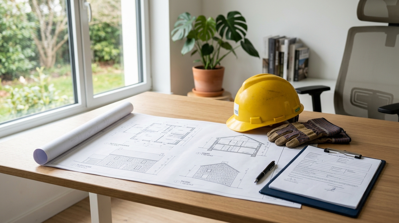 Plan architectural d'une ouverture en pierre