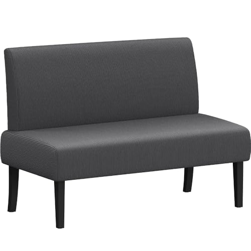 Canapé 2 Places en Velours Ergonomique Gris Canapé 2 Places en Velours Ergonomique Gris