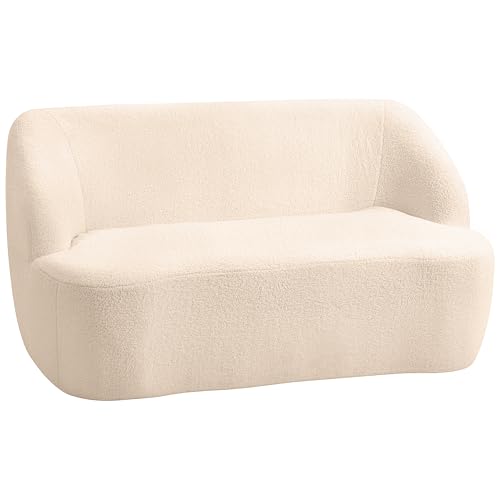 Canapé 2 Places Moderne en Tissu Bouclette Canapé 2 Places Moderne en Tissu Bouclette