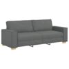 Canapé 3 Places Gris Foncé Confortable