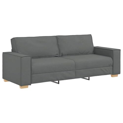 Canapé 3 Places Gris Foncé Confortable Canapé 3 Places Gris Foncé Confortable