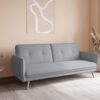 Canapé clic clac Tissu Gris Clair Canapé clic clac Tissu Gris Clair