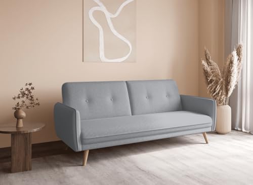 Canapé clic clac Tissu Gris Clair Canapé clic clac Tissu Gris Clair