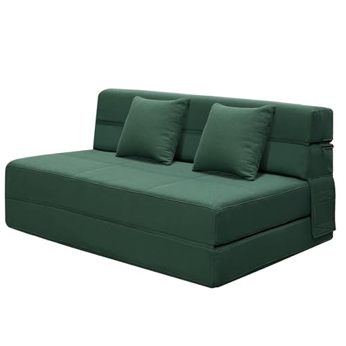 Canapé Convertible 2 Places avec Matelas Pliant