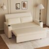 Canapé Convertible 2 Places Moderne Beige