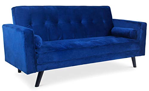 Canapé Convertible Clic-Clac Scandinave Bleu
