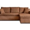 Canapé d'angle Convertible Cyrus Terracotta