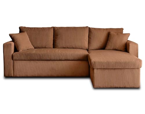 Canapé d'angle Convertible Cyrus Terracotta Canapé d'angle Convertible Cyrus Terracotta