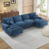 Canapé d'angle Moderne en U avec Fauteuil Canapé d'angle Moderne en U avec Fauteuil
