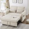 Canapé Lit Convertible 2 Places Beige