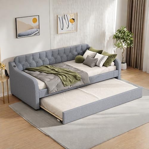 Canapé lit convertible 90x200 cm avec USB Canapé lit convertible 90x200 cm avec USB