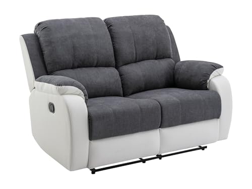 Canapé Relax 2 Places Simili et Microfibre Canapé Relax 2 Places Simili et Microfibre