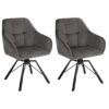 Chaise Pivotante à 360° en Velours Chaise Pivotante à 360° en Velours
