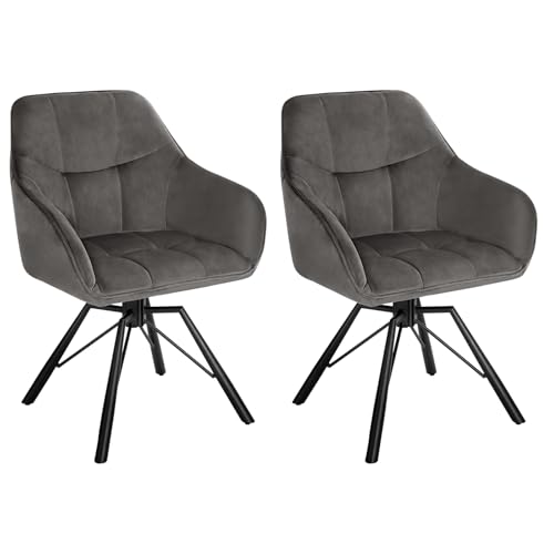 Chaise Pivotante à 360° en Velours Chaise Pivotante à 360° en Velours