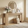 Console d'Entrée Lailang 160cm en Chêne Clair Console d'Entrée Lailang 160cm en Chêne Clair