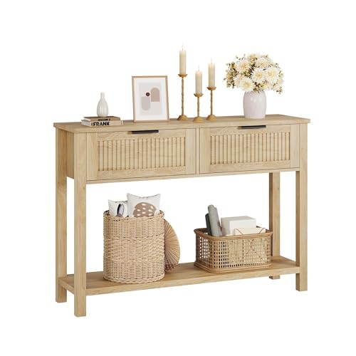 Console d'Entrée Multifonction en Bois