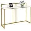 Console d'Entrée Étroite en Marbre Doré Console d'Entrée Étroite en Marbre Doré