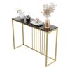 Console en Marbre avec Cadre Doré