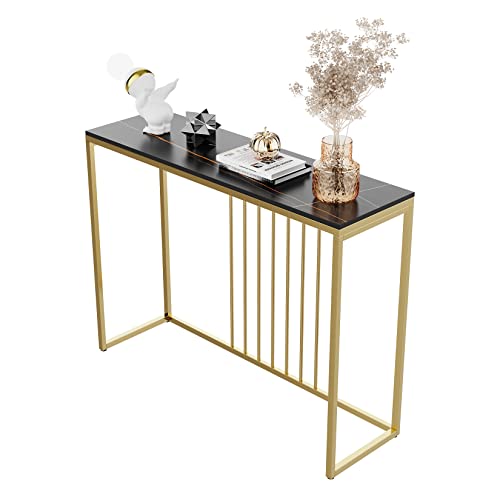 Console en Marbre avec Cadre Doré