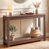 Console Meuble Extra Longue en Bois Noyer Console Meuble Extra Longue en Bois Noyer