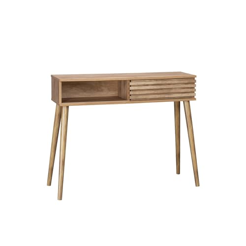 Console Scandinave en Bois avec Niches Console Scandinave en Bois avec Niches