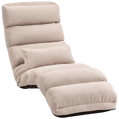 Fauteuil convertible HOMCOM en beige Fauteuil convertible HOMCOM en beige