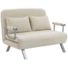 HOMCOM Canapé-lit 2 Places Convertible Beige HOMCOM Canapé-lit 2 Places Convertible Beige