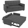 HOMCOM Canapé Convertible 2 Places 3 en 1