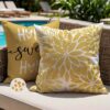 Housse de Coussin Jaune Floral 40x40 Housse de Coussin Jaune Floral 40x40