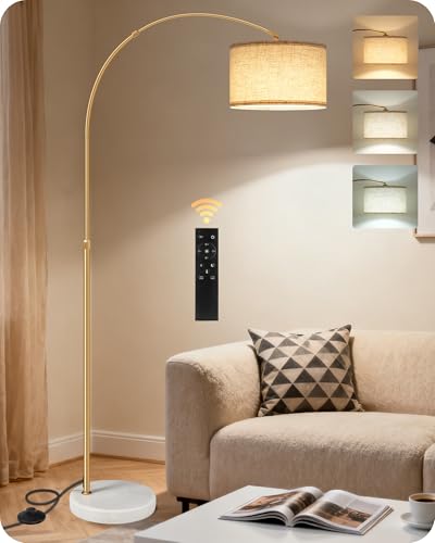 Lampadaire arc réglable avec télécommande Lampadaire arc réglable avec télécommande