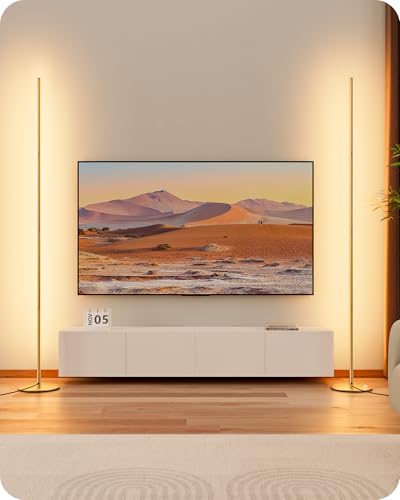 Lampadaire LED Dimmable Élégant en Doré Lampadaire LED Dimmable Élégant en Doré