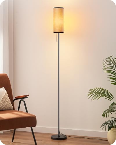 Lampadaire Moderne EDISHINE avec Abat-jour Tissé Lampadaire Moderne EDISHINE avec Abat-jour Tissé