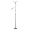 Lampadaire Métal/Plastique E27 Blanc Lampadaire Métal/Plastique E27 Blanc