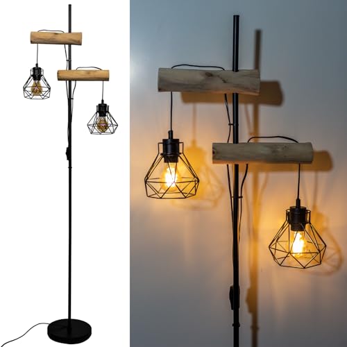 Lampadaire Osasy en Bois et Métal Lampadaire Osasy en Bois et Métal