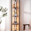 Lampadaire sur Pied avec Étagères Dimmable