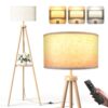 Lampadaire Trépied LED avec Étagères de Rangement Lampadaire Trépied LED avec Étagères de Rangement
