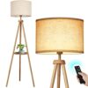 Lampadaire Trépied LED Dimmable avec Étagères Lampadaire Trépied LED Dimmable avec Étagères