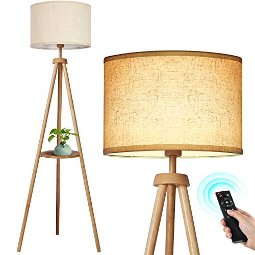 Lampadaire Trépied LED Dimmable avec Étagères Lampadaire Trépied LED Dimmable avec Étagères