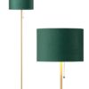 Lampadaire Vintage EDISHINE en Velours Vert Lampadaire Vintage EDISHINE en Velours Vert