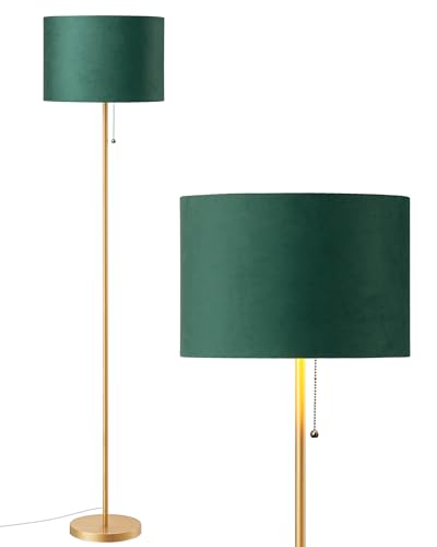 Lampadaire Vintage EDISHINE en Velours Vert Lampadaire Vintage EDISHINE en Velours Vert