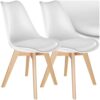 Lot de 2 Chaises Scandinaves Confortables Lot de 2 Chaises Scandinaves Confortables