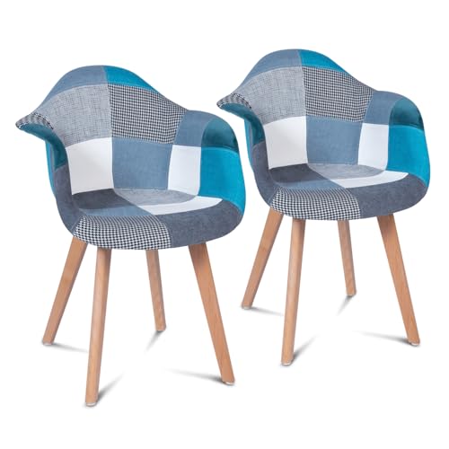 Lot de 2 chaises scandinaves SARA Lot de 2 chaises scandinaves SARA