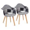 Lot de 2 Chaises Scandinaves SARA Lot de 2 Chaises Scandinaves SARA