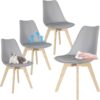 Lot de 4 Chaises Scandinaves - Design Ergonomique Lot de 4 Chaises Scandinaves - Design Ergonomique